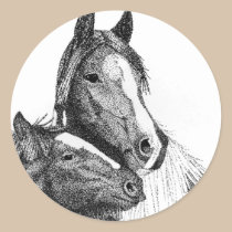 Gypsy Vanner Artwork stickers