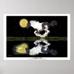 Gypsy Vanner Cantering Horse Fantasy Art Poster