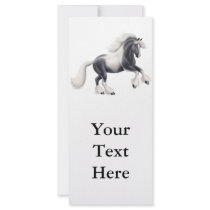 Gypsy Vanner Cob Horse Rack Card