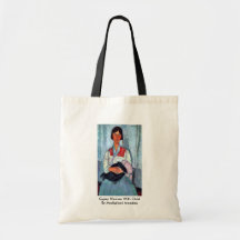 Gypsy Woman With Child By Modigliani Amedeo Canvas Bag