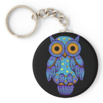 H00t Owl Midnight Madness Keychain