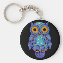 H00t Owl Midnight Madness Keychain