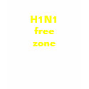 H1N1 free zone t-shirts