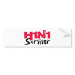 H1N1 Survivor Gear bumper stickers