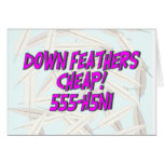 H5N1 Down Feathers Cheap!  555-H5N1. cards