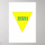 H5N1 Yellow Caution Triangle posters