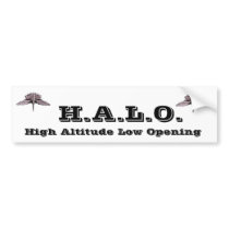 H.A.L.O. BUMPER STICKERS