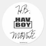 H.B. "HAV-BOY" MONTE STICKER