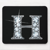 "H" Diamond Bling Mousepad