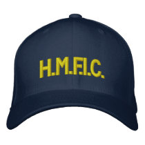 H.M.F.I.C. EMBROIDERED BASEBALL CAPS