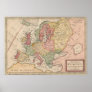 H. Moll Map of Europe Poster