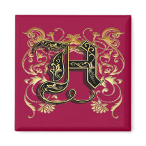 H monogram magnet