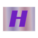 H purple mongram