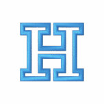 "H" Small Athletic Letter Embroidered Hoody