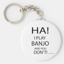 Ha Banjo Keychain
