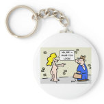 ha ha made you look nude keychains