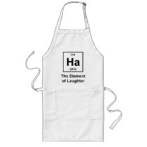Ha, The Element of Laughter Aprons