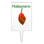 Habanero garden or pot pick cake toppers