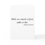 Habits are Cobwebs at First quote Cards