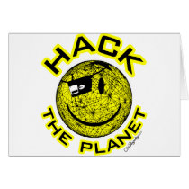 Hack the Planet Greeting Card