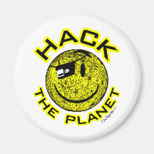 Hack the Planet Fridge Magnets