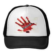 HACKED blood hand Trucker Hat