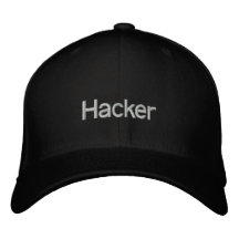 Hacker Embroidered Baseball Caps