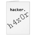Hacker h4x0r cards
