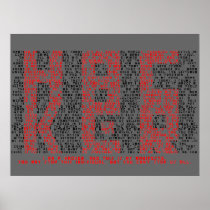 Hacker Manifesto Typography Art Poster