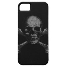 Hacker Skull and Crossbones iPhone 5 Covers