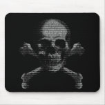 Hacker Skull and Crossbones mousepads