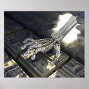 Hackers rob bank posters
