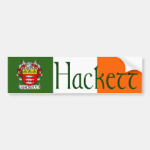 Hackett Coat of Arms Bumper Sticker