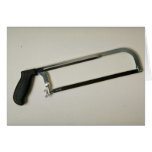 Hacksaw tool to cut metals cards