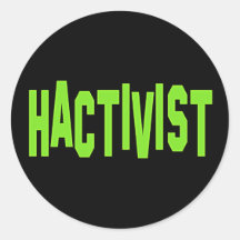 Hactivist Hacker Activist Stickers