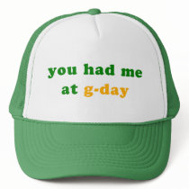 had me at g-day! hats