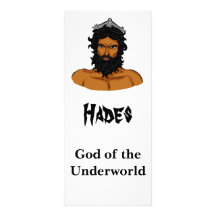 Hades information card customized rack card