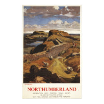 Hadrian's Wall and Sheep British Rail Poster posters