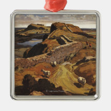 Hadrian's Wall and Sheep British Rail Poster Ornament