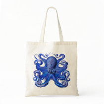 Haeckel Octopus Blue Bags