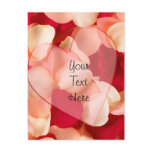 haert and rose petals plain