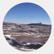 Hagemeister Island interior 1986 Round Sticker