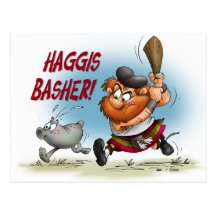 Haggis Basher Post Cards