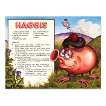 Haggis Recipe Postcards