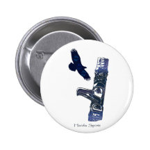 HAIDA COLLECTION PINBACK BUTTONS
