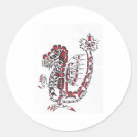 Haida Dragon Round Sticker