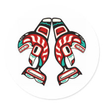 Haida Indian Killer Whale Sticker