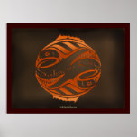 HAIDA SALMON KING Art Poster