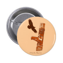 HAIDA SPIRIT Gift Collection Pinback Buttons