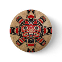 Haida Sun Mask Pin